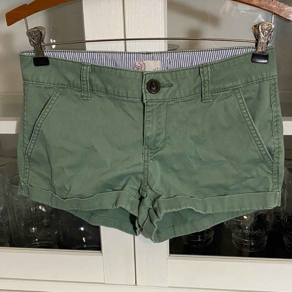 SO Olive Green Shorts. Size 3
